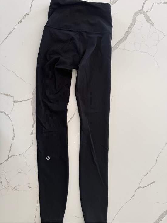 lululemon athletica Pants - lululemon athletica Black Ribbed High-Waist Leggings